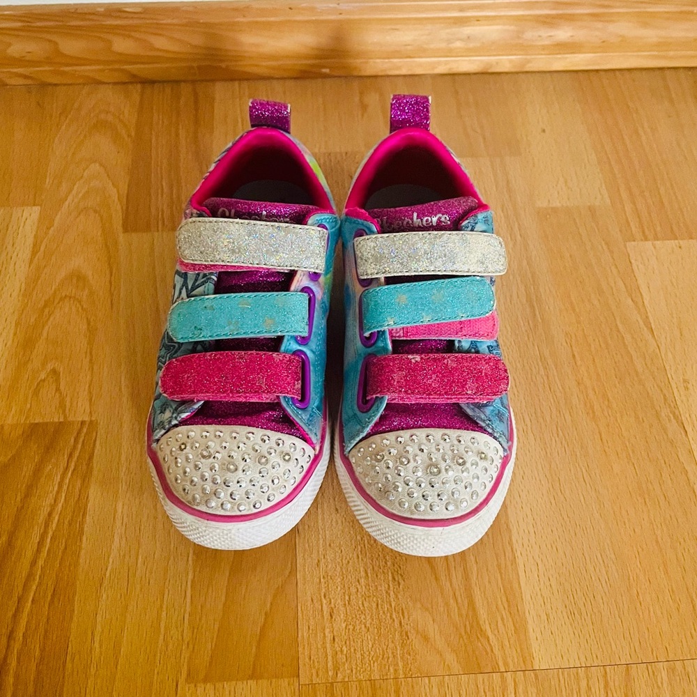 Sketchers Kids Sneakers with Glitter Straps that light up
